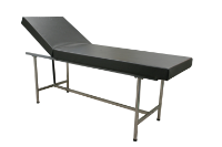 FASTAID EXAM TABLE STAINLESS FRAME LEATHER COUCH GAS-LIFT ADJ 70 DEGREES